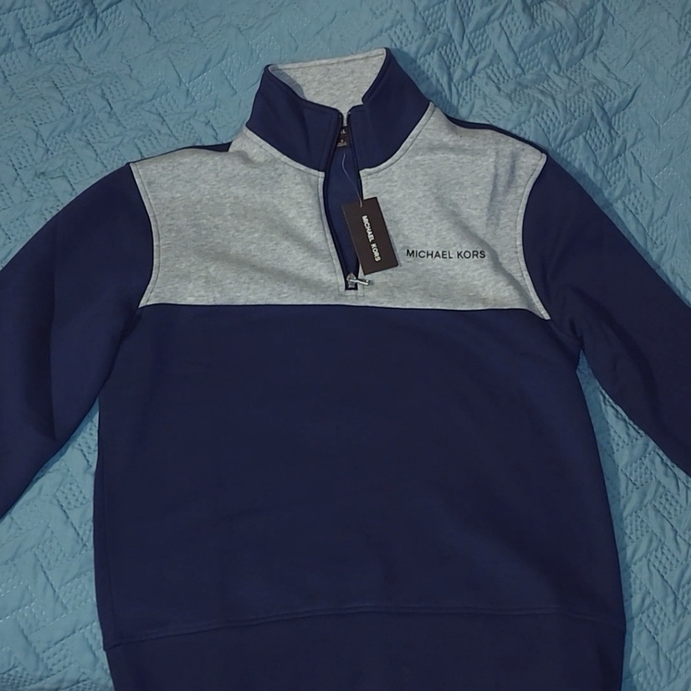 Michael Kors sweather size Medium. Blue midnight and gray.